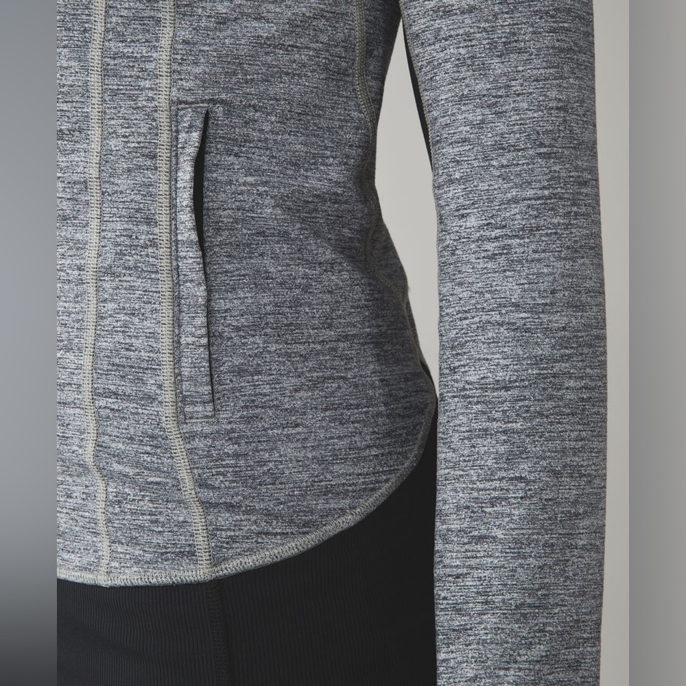 Lululemon Daily Practice Jacket Space Dye Camo Black Dark Slate / Black - Picture 4 of 9